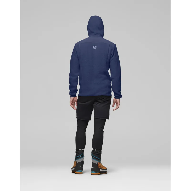 Norrona Men's Trollveggen Warm3 Zip Hooded Fleece Indigo Night-4