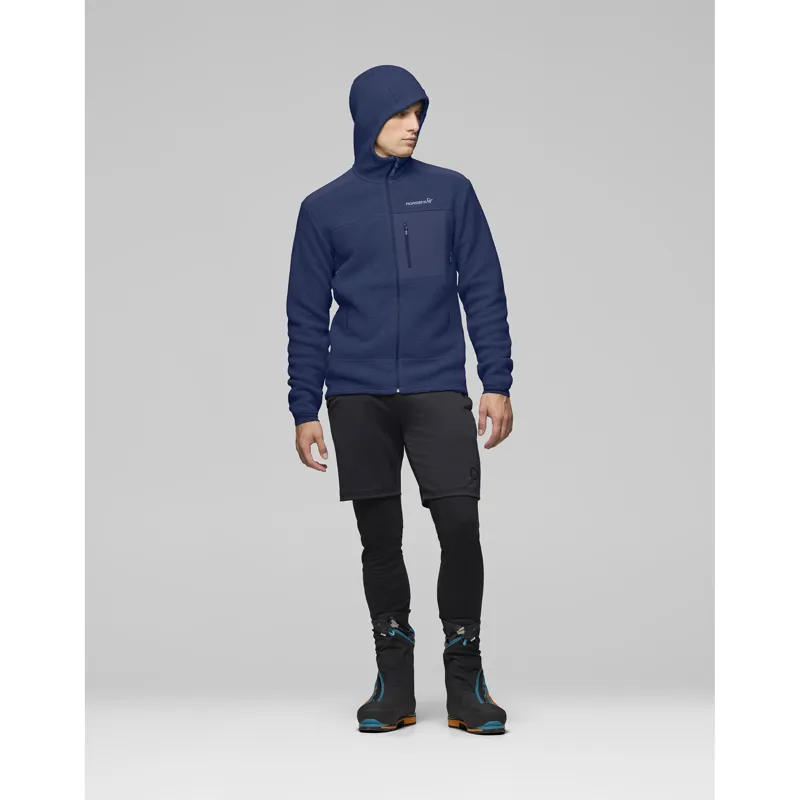Norrona Men's Trollveggen Warm3 Zip Hooded Fleece Indigo Night-5