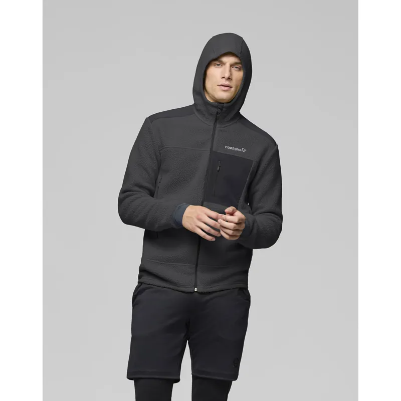 Norrona Men's Trollveggen Warm3 Zip Hooded Fleece Phantom-3