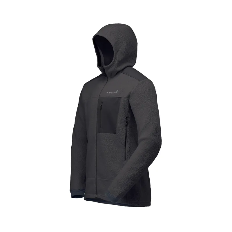 Norrona Men's Trollveggen Warm3 Zip Hooded Fleece Phantom-2