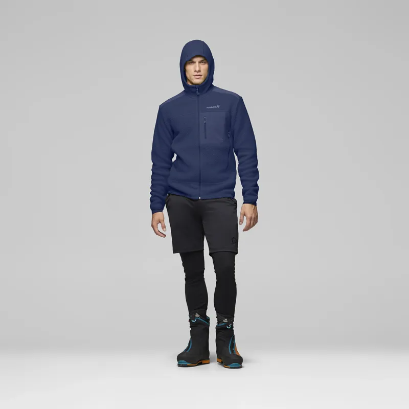Norrona Men's Trollveggen Warm3 Zip Hooded Fleece Indigo Night-4