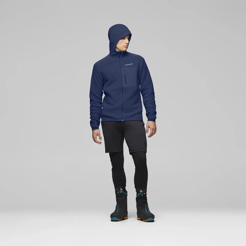 Norrona Men's Trollveggen Warm3 Zip Hooded Fleece Indigo Night-6