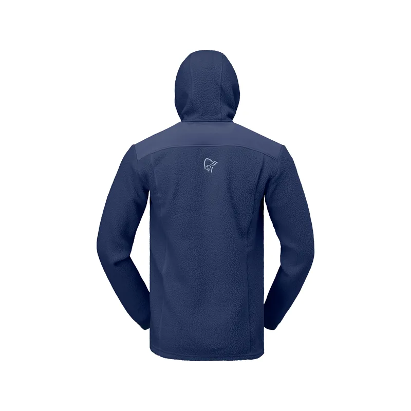 Norrona Men's Trollveggen Warm3 Zip Hooded Fleece Indigo Night-2