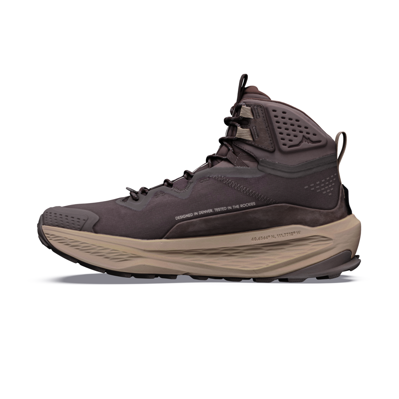 Altra Men's Olympus 7 Mid GTX Hiking Boots Chocalate Brown -3