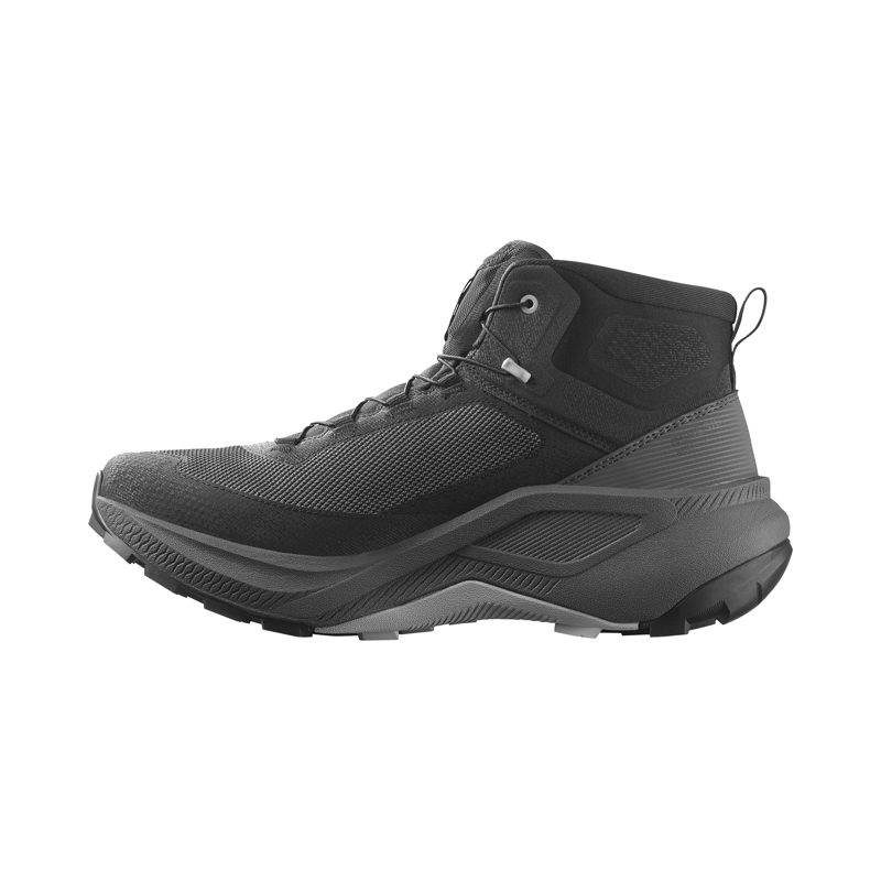 Salomon Men's Genesis Mid GTX Hiking Shoes Black Asphalt Alloy-2