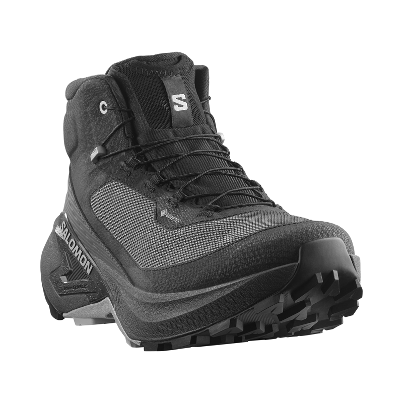 Salomon Men's Genesis Mid GTX Hiking Shoes Black Asphalt Alloy-1
