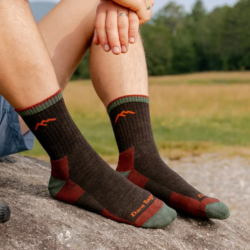 Darn Tough Mens Hiker Micro Crew Cushion Walnut-1