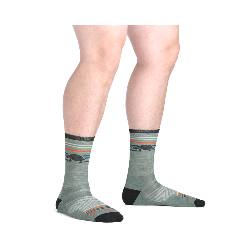Darn Tough Men's Pacer Micro Crew Ultra-Lightweight Socks with Cushion Seafoam-2