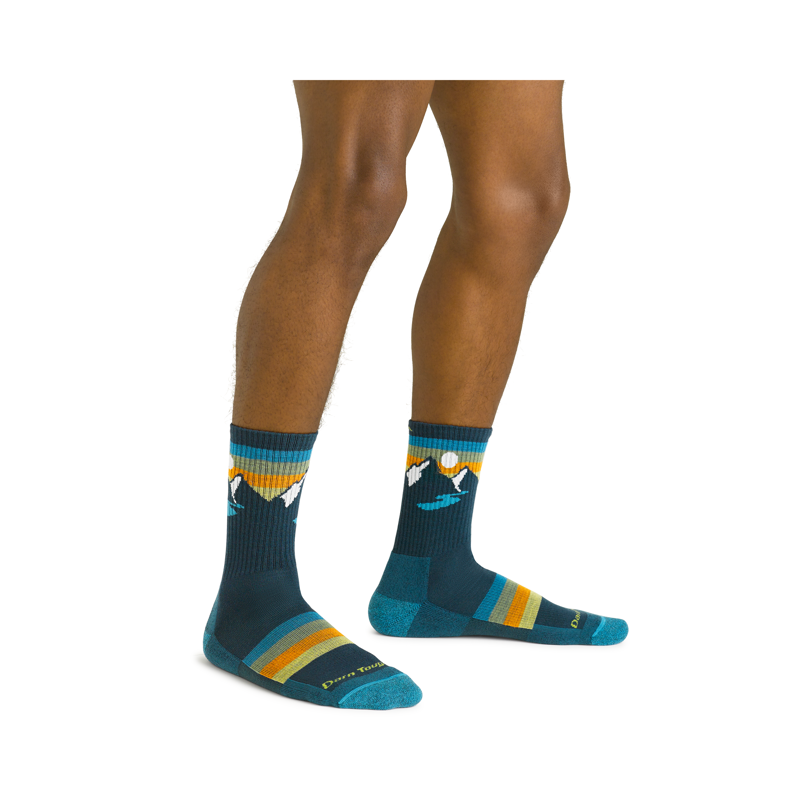 Darn Tough Men's Sunset Ridge Micro Crew Lightweight Hiking Socks Bottle-1