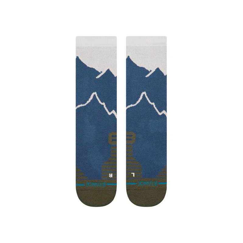 Stance Men's Peaking Hike Crew Socks Navy-1