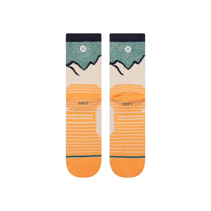 Stance Men's Peaking Hike Crew Socks Tan-1