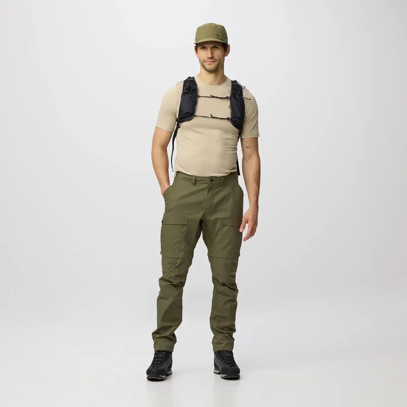 Fjallraven Men's Abisko Hybrid Trail Zip-Off Trousers Black-2