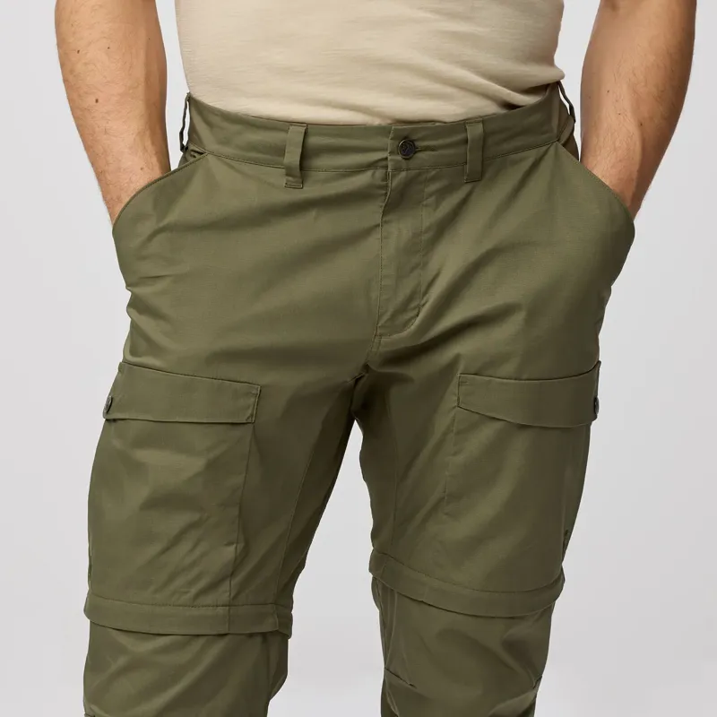 Fjallraven Men's Abisko Hybrid Trail Zip-Off Trousers Black-10