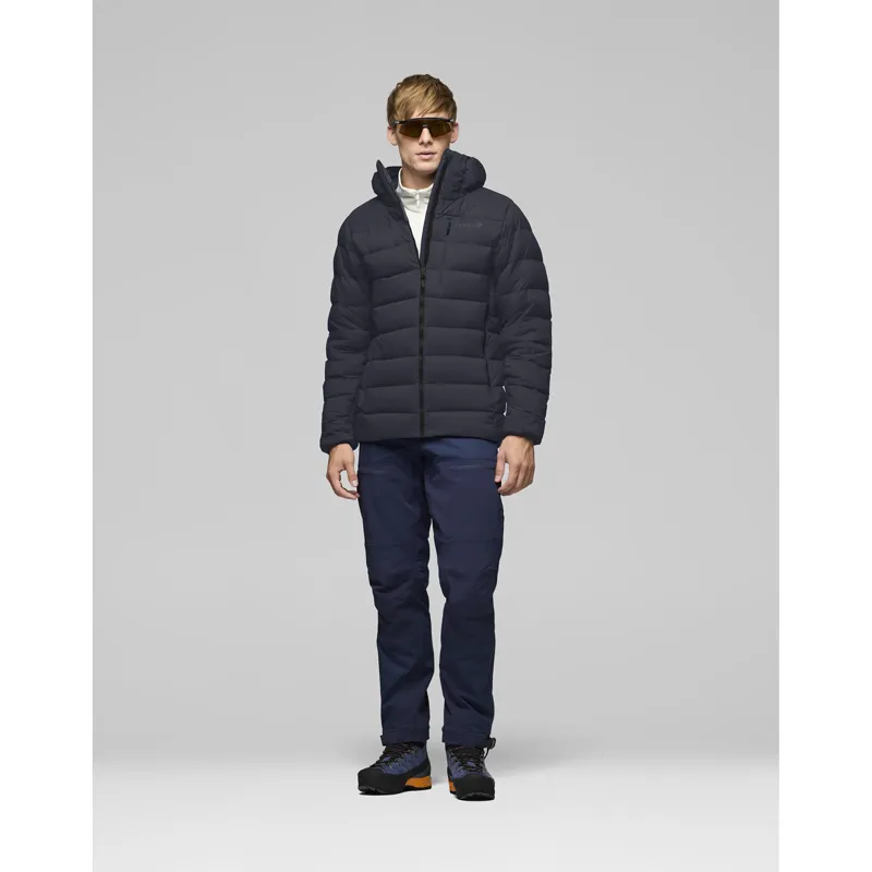 Norrona Men's Femund Down700 Zip Hooded Insulated Jacket Caviar Black-6