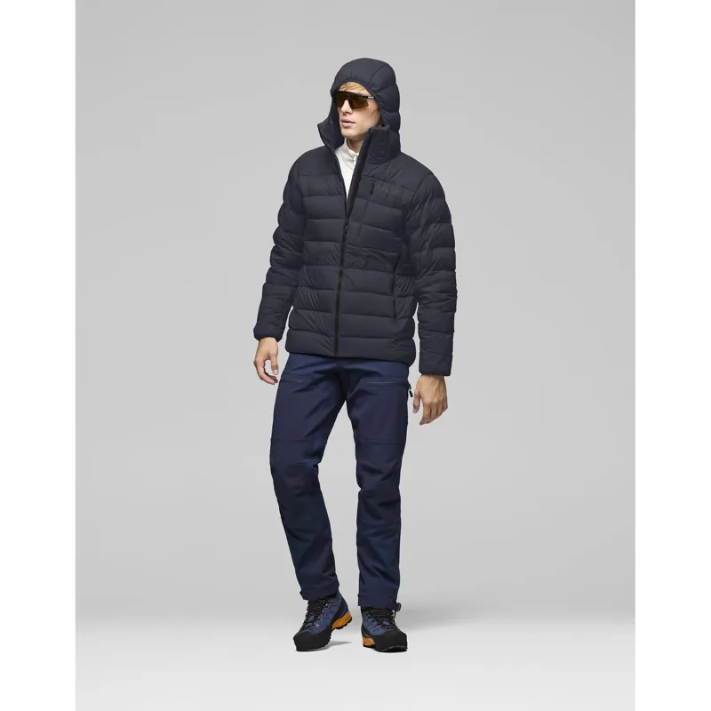 Norrona Men's Femund Down700 Zip Hooded Insulated Jacket Caviar Black-3