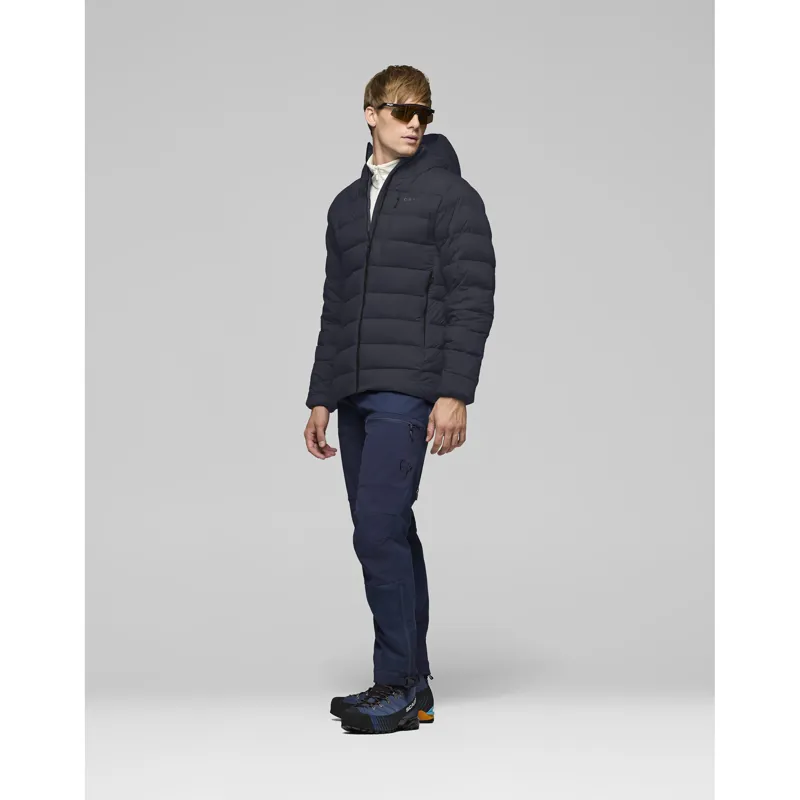 Norrona Men's Femund Down700 Zip Hooded Insulated Jacket Caviar Black-5