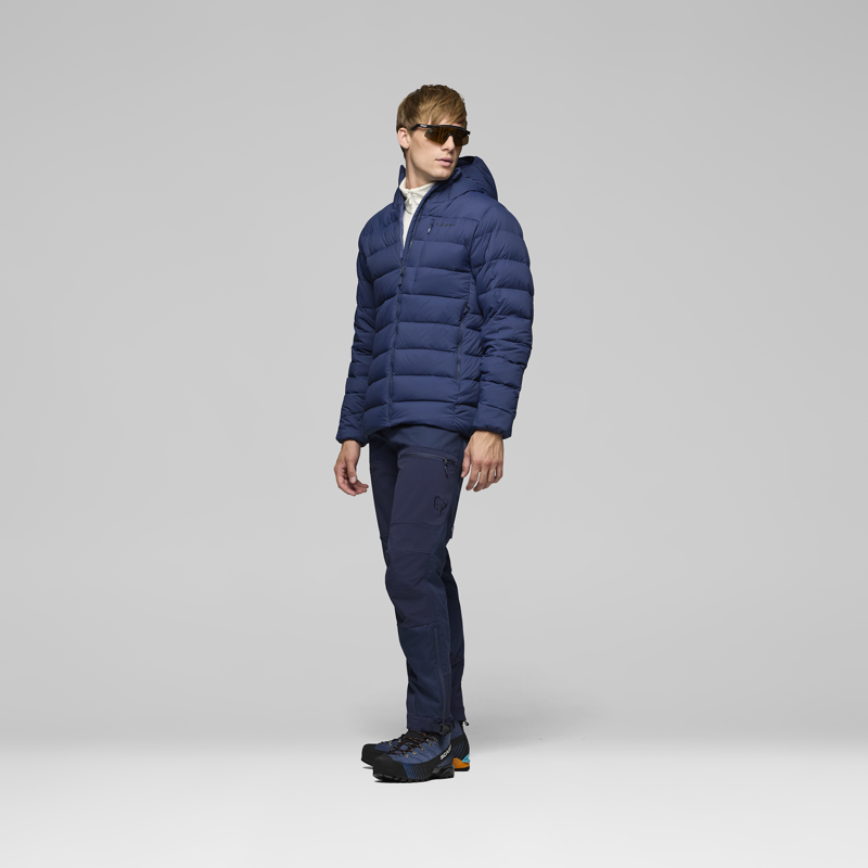 Norrona Men's Femund Down700 Zip Hooded Insulated Jacket Indigo Night-3