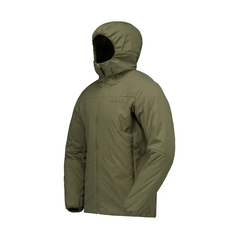 Norrona Men's Femund Thermo60 Zip Hooded Jacket Olive Night-1