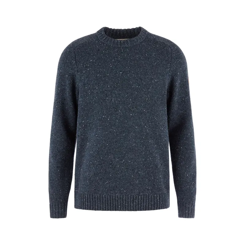 Fjallraven Ovik Neps Knit Sweater Dark Navy