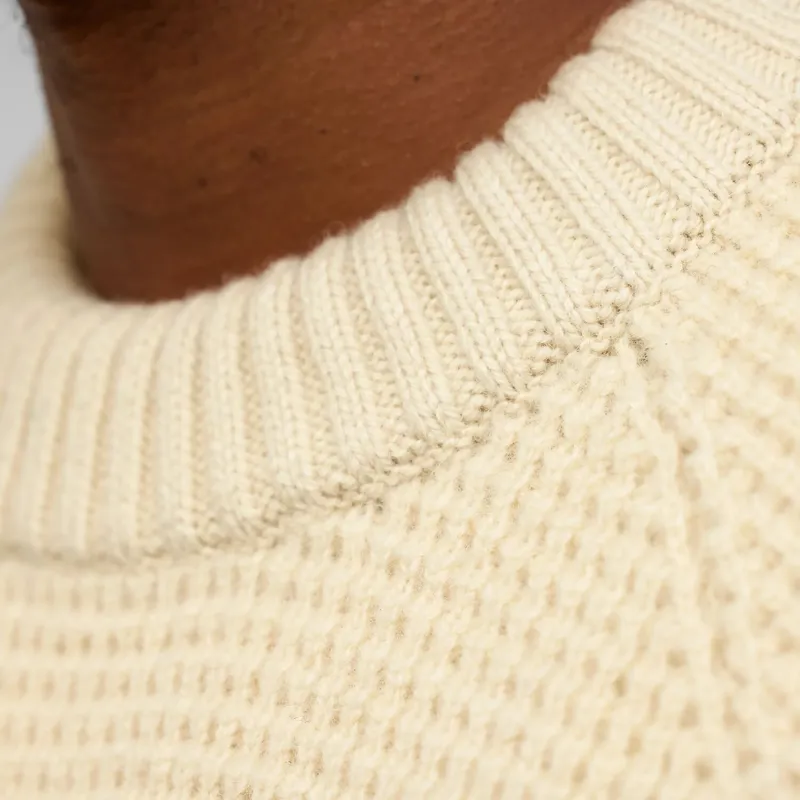 Fjallraven Men's Ovik Waffle Knit Jumper Grey / Melange-5