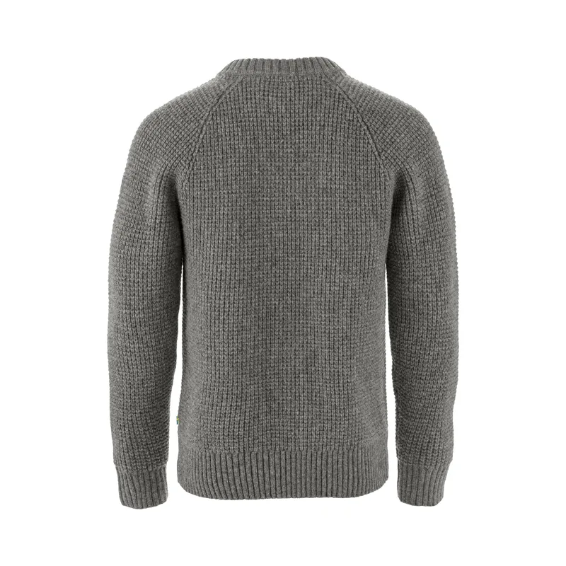 Fjallraven Men's Ovik Waffle Knit Jumper Grey / Melange-1