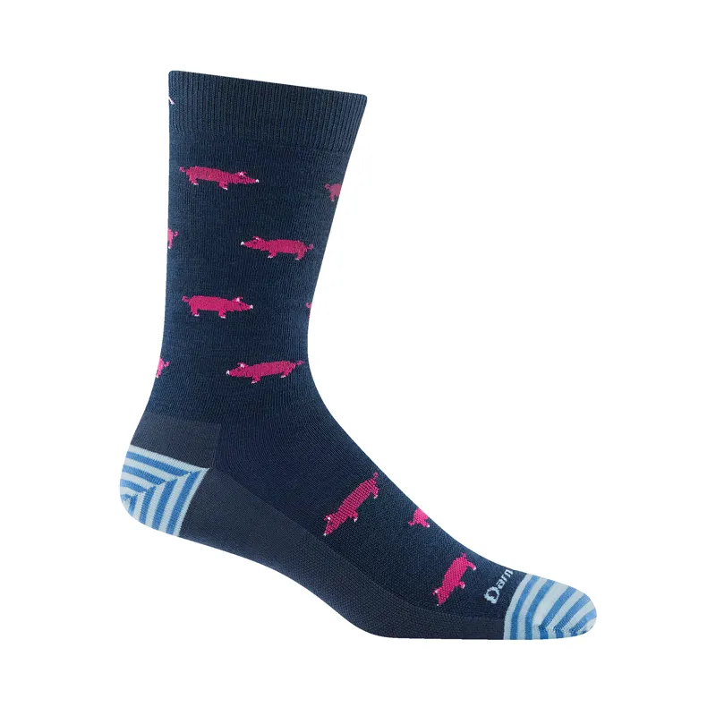 Darn Tough Men's Truffle Hog Crew Lightweight Socks Midnight