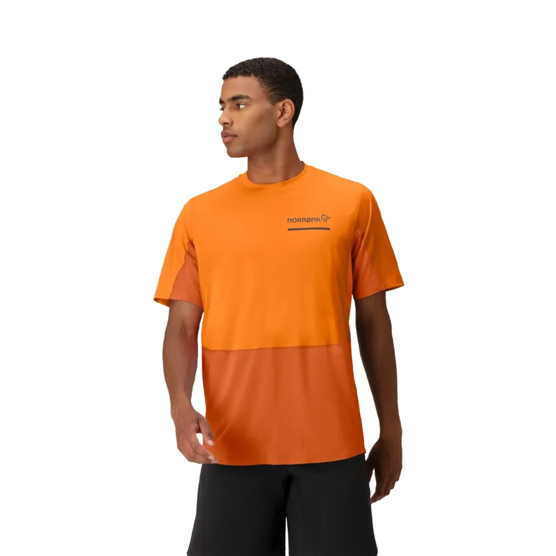 Norrona Men's Senja Equaliser Lightweight T-Shirt Exuberance-5