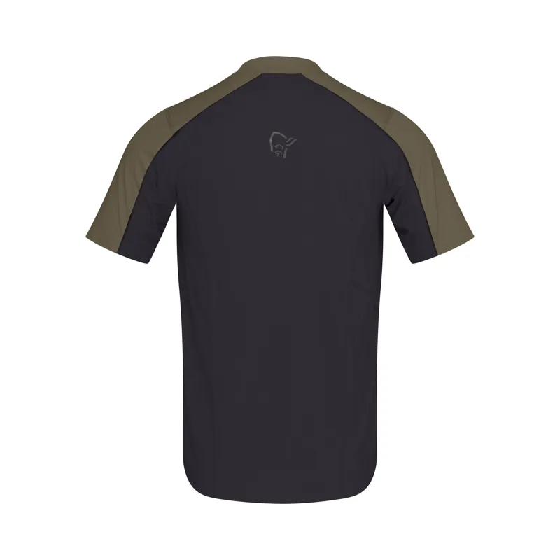 Norrona Men's Senja Equaliser Lightweight T-Shirt Olive Night-1