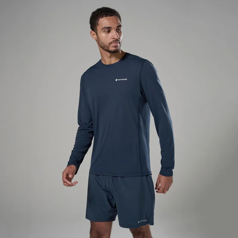 Montane Men's Dart Nano Long Sleeve T-Shirt Eclipse Blue-1