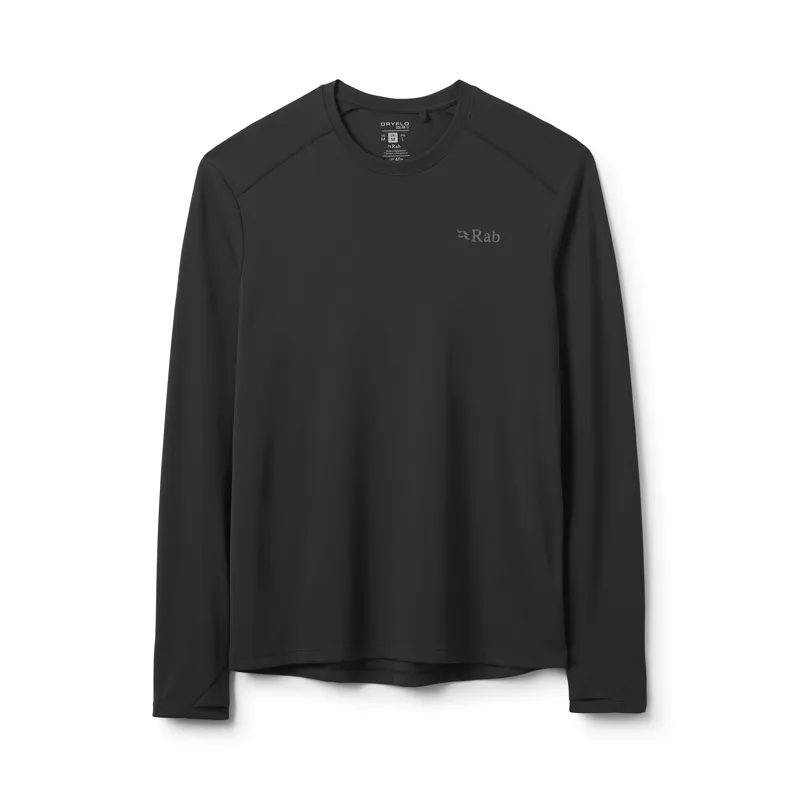 Rab Men's Force Long Sleeve Tee Black
