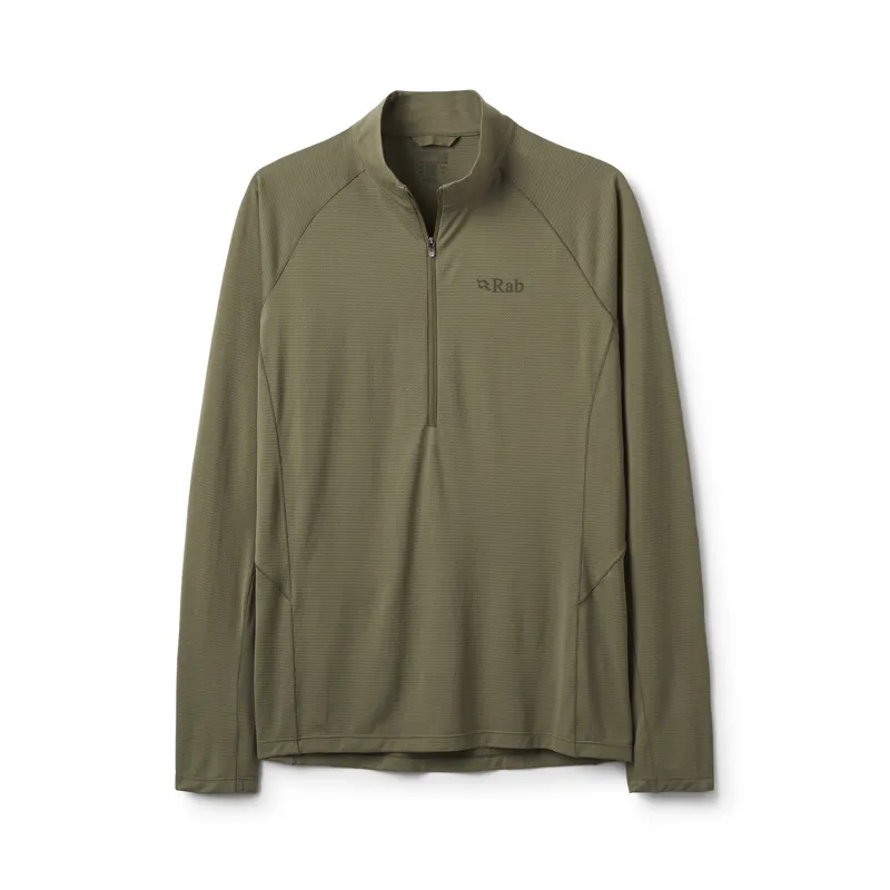 Rab Men's Sonic LS Zip Light Khaki