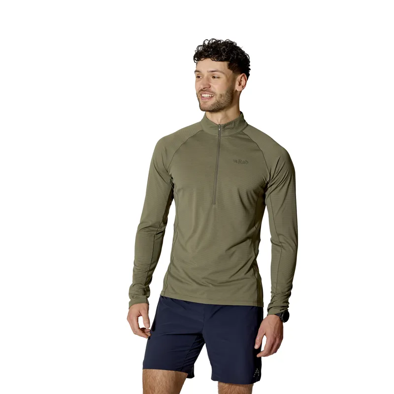Rab Men's Sonic LS Zip Light Khaki-2