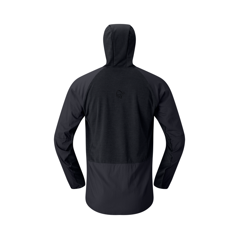 Norrona Men's More Octa Zip Hooded Midlayer Caviar-1