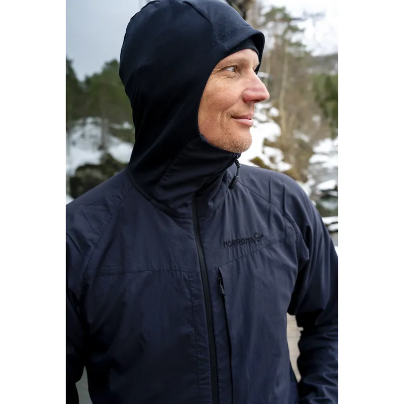 Norrona Men's More Octa Zip Hooded Midlayer Flame-4