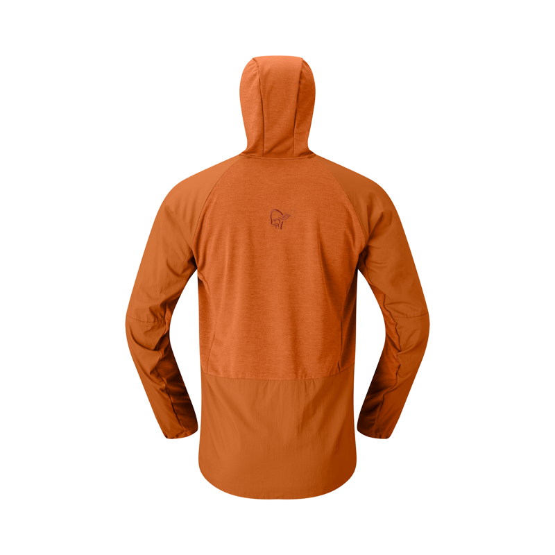 Norrona Men's More Octa Zip Hooded Midlayer Flame-1