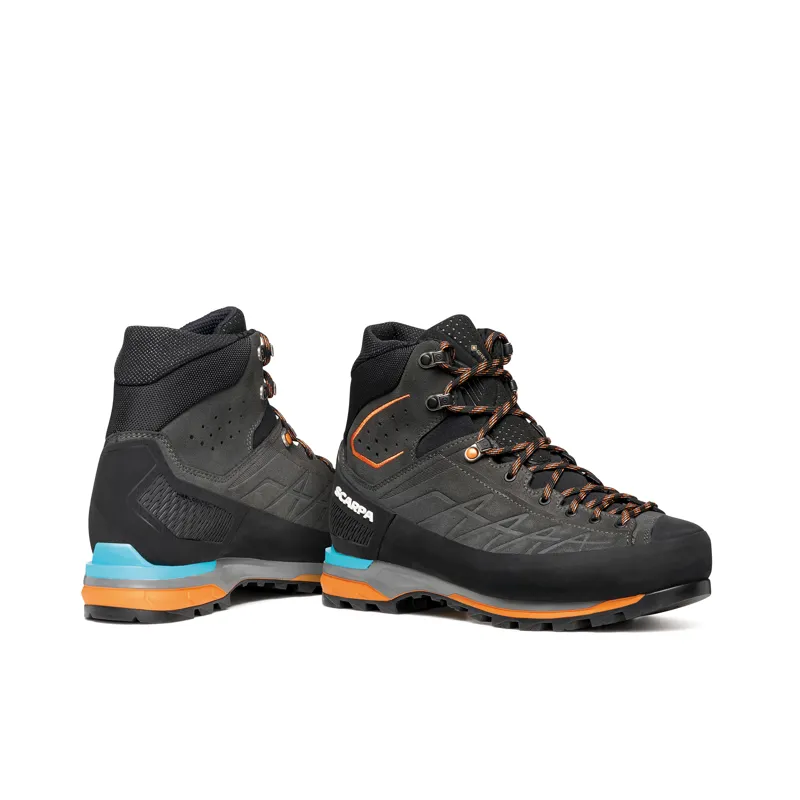 Scarpa Men's Zodiac Tech GTX Mountaineering Boots  Anthracite / Tonic-5