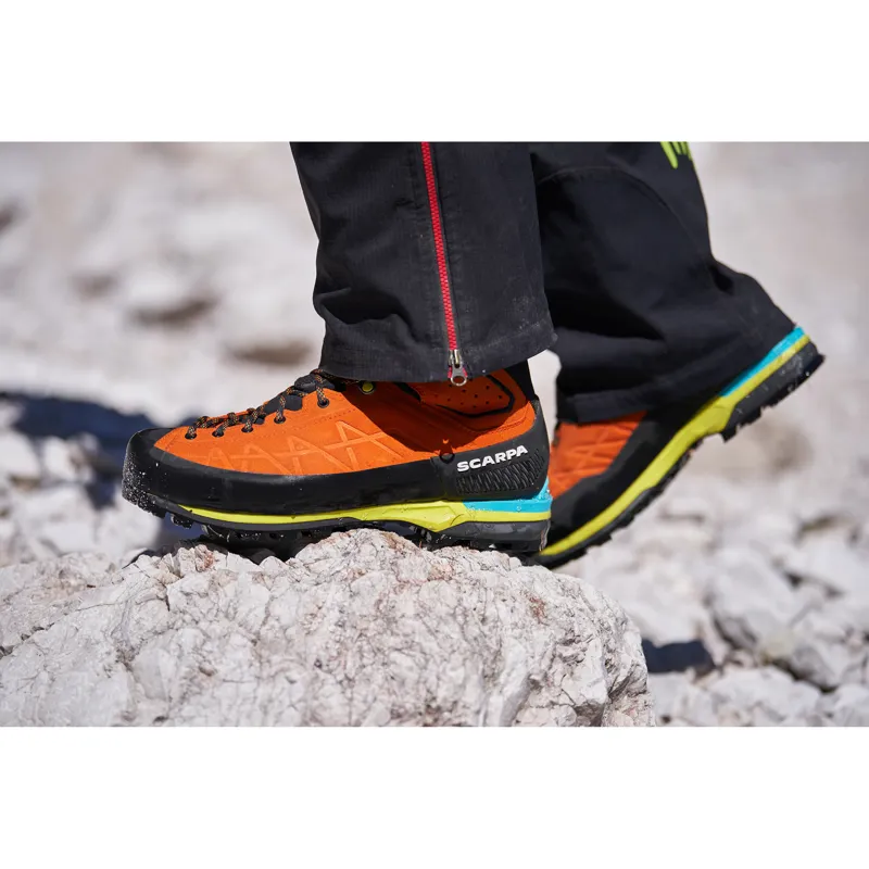 Scarpa Men's Zodiac Tech GTX Mountaineering Boots  Anthracite / Tonic-6