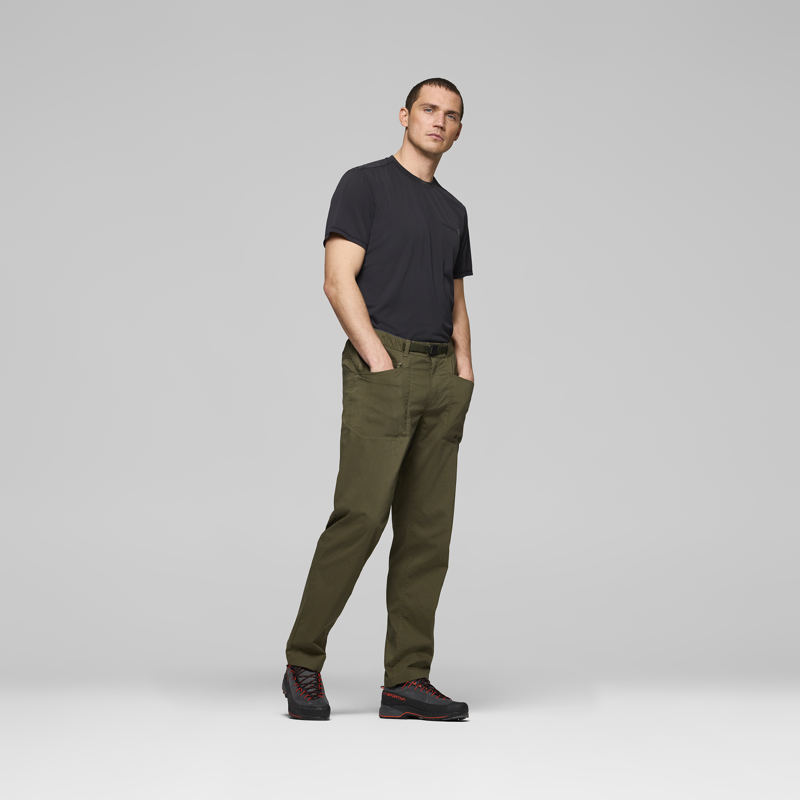 Norrona Men's Femund Mid Cotton Pants Olive Night-6