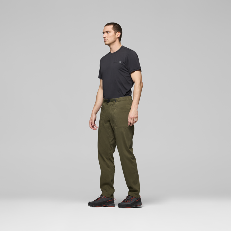 Norrona Men's Femund Mid Cotton Pants Olive Night-3