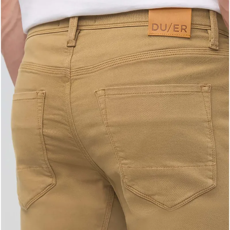 Duer Men's No Sweat Slim Pants Camel -4