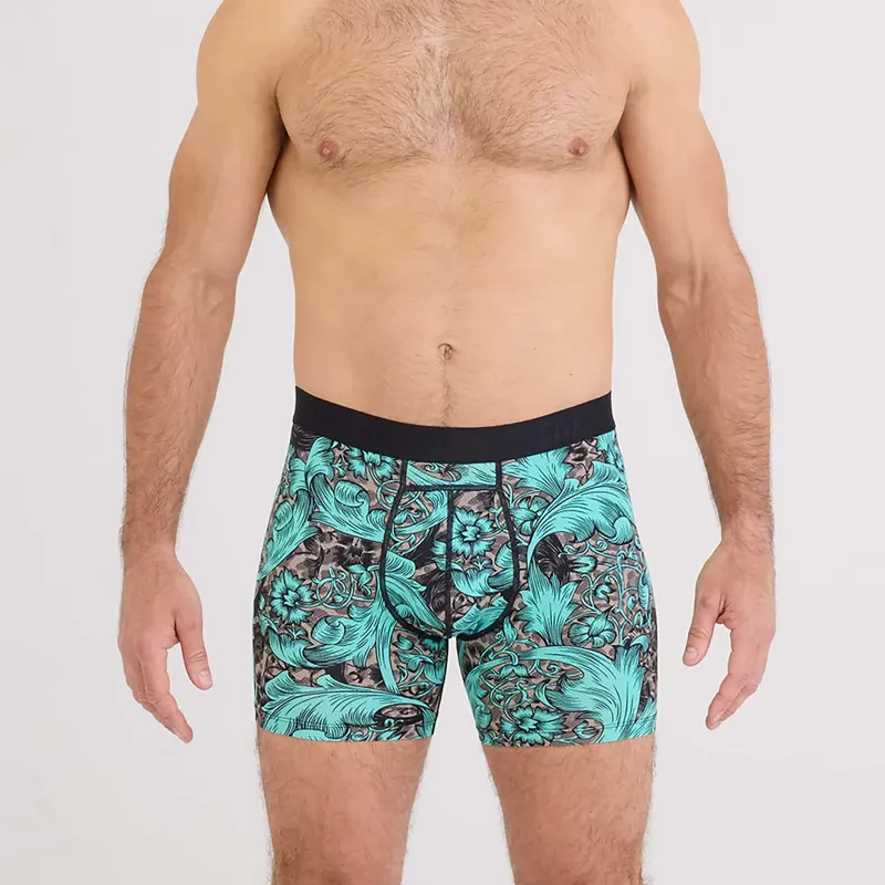 SAXX Men's Smooth Flex Light Compression Shorts Fleur-1