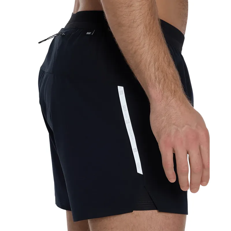 Saxx Race Pace 2N1 Run Shorts 5 Inch Black-2