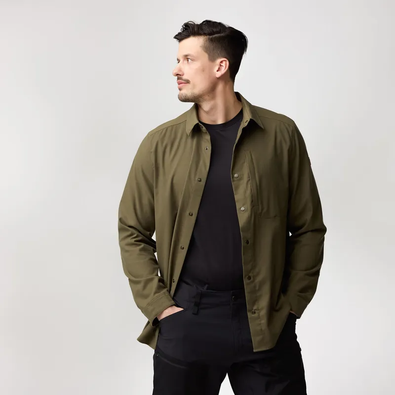 Fjalraven Men's Keb Trekking LS Shirt Laurel Green-3