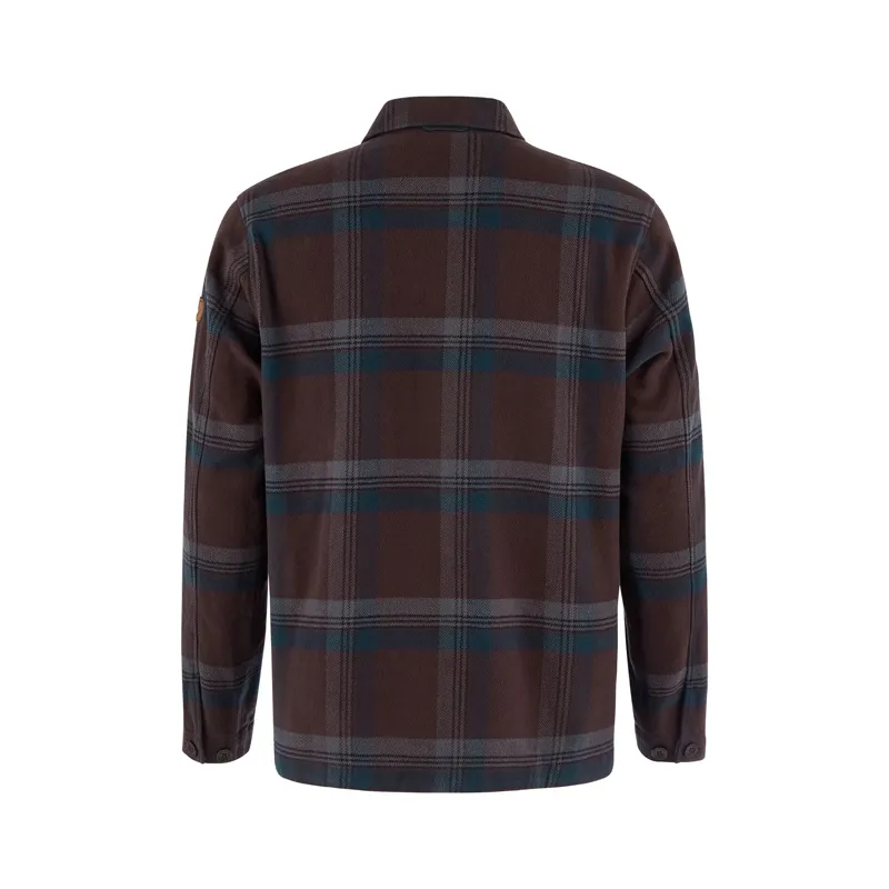 Fjallraven Men's Singi Flannel Overshirt Black Oak / Dark Navy-1