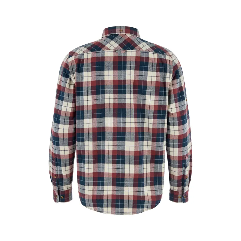 Fjallraven Men's Singi Heavy Flannel Shirt Dark Navy / Maroon-1