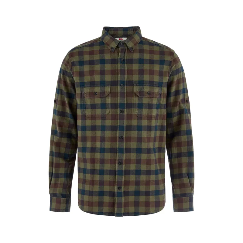 Fjallraven Skog Relaxed Shirt Laurel Green / Dark Navy