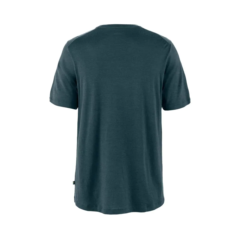 Fjallraven Men's Bergtagen Merino 190 Short Sleeve Mountain Blue-1