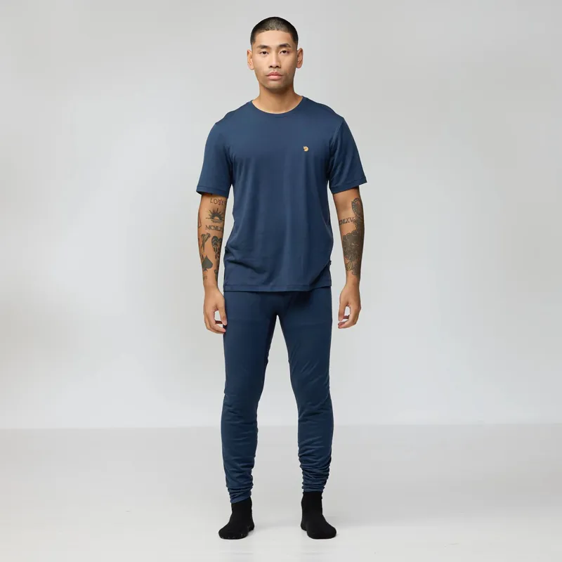 Fjallraven Men's Bergtagen Merino 190 Short Sleeve Mountain Blue-3