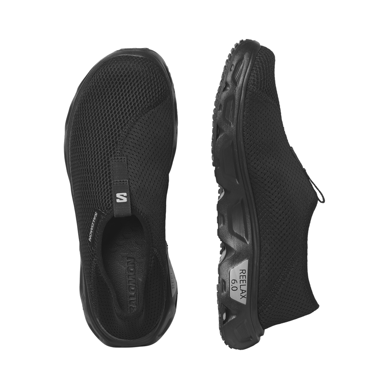 Salomon Men's Reelax Moc 6.0 Recovery Footwear Black / Black-2