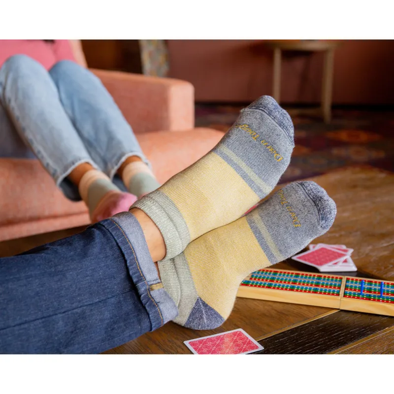 Darn Tough Men's Home Base No Show Heavyweight Socks with Full Cushion Fennel-4